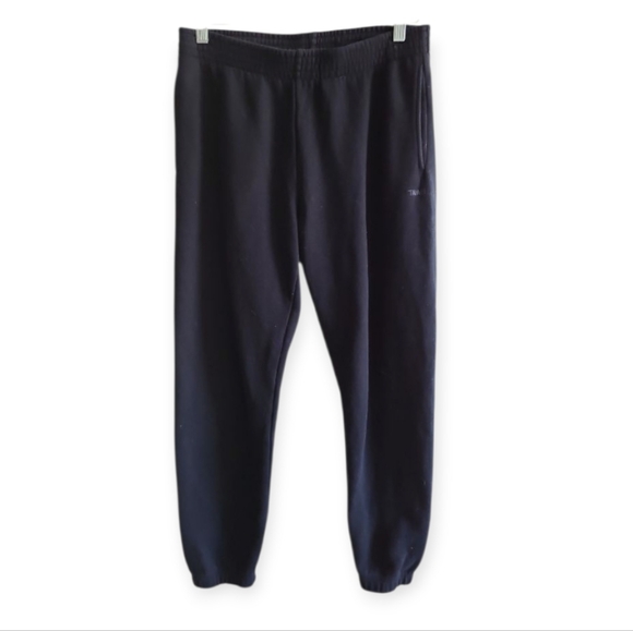 Aritzia Tna Sweat Fleece Cozy Fleece Sweatpant Black Perfect Fit Size Medium - Picture 3 of 16